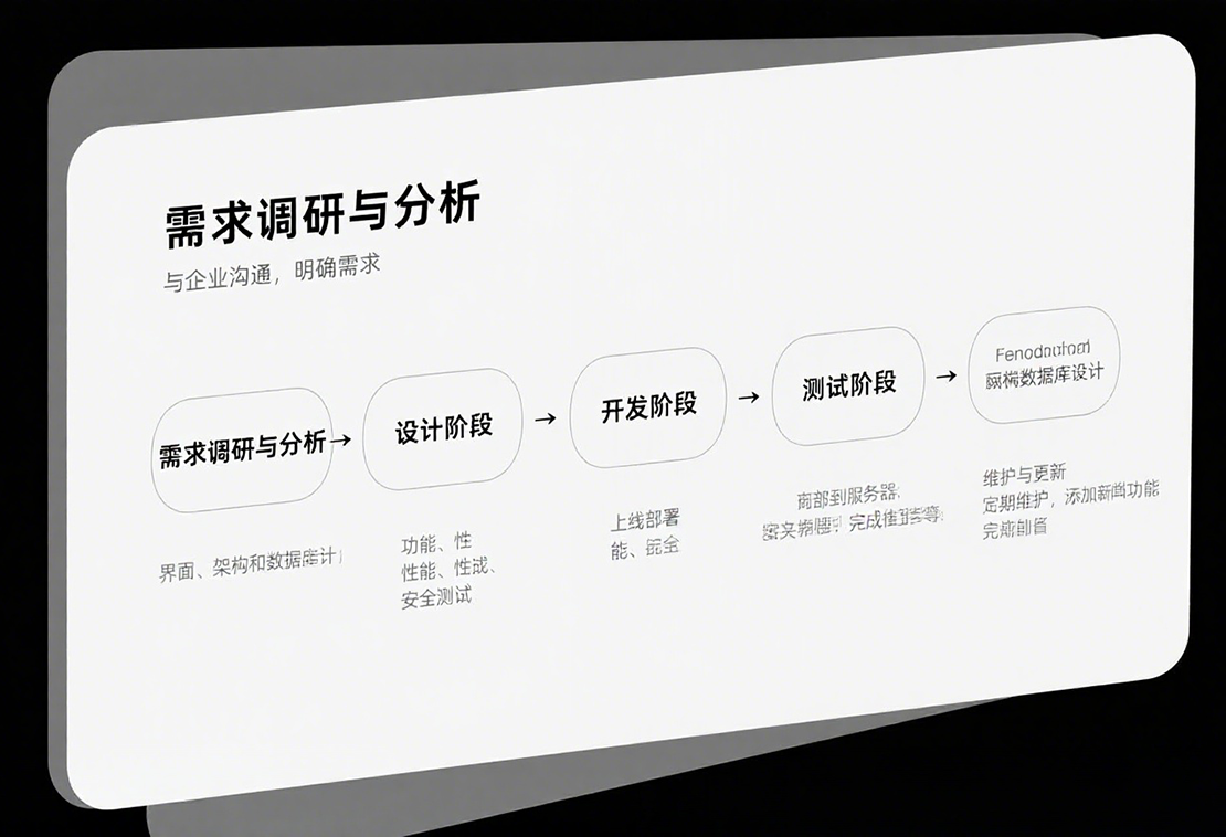 网站开发流程图