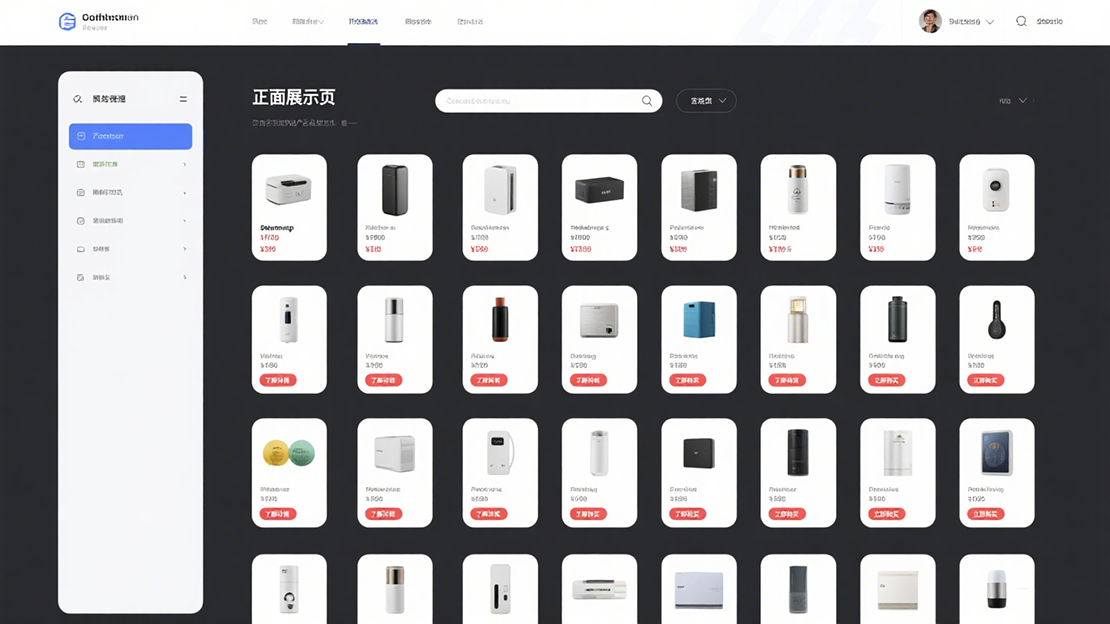 产品服务展示页效果图 产品服务展示页效果图